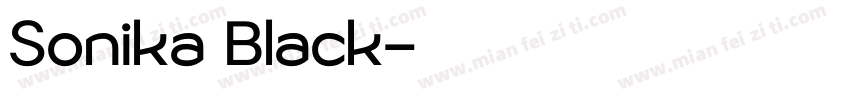 Sonika Black字体转换